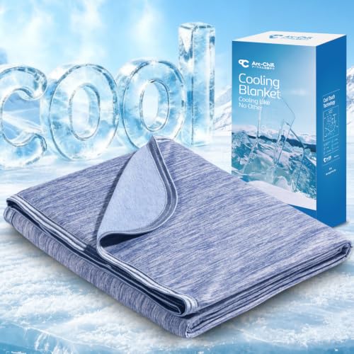 Marchpower Arc-Chill Cooling Blanket for Hot Sleepers Twin Size Blue