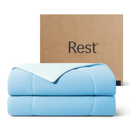 REST® Evercool® Cooling Comforter Blanket for Hot Sleepers, King/Cali King | All-Season Bedding to Keep Cool, Reversible Cool-to-Touch Fabric for Night Sweats, Breathable, Lightweight, Machine Washable
