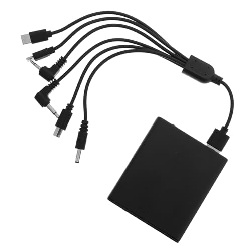 FOYTOKI Emergency Battery Pack with Six Portable Power Supply for Devices Lightweight and Secure Backup Battery Unit for Various Settings Theft Design for Enhanced Safety