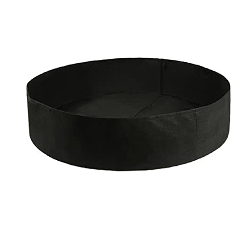 KUYYFDS Large Grow Bed Fabric Raised Garden Bed Round Planting Container Black Heavy Duty Felt for Planting Herb Flower Vegetable 20 * 50cm, Gardening