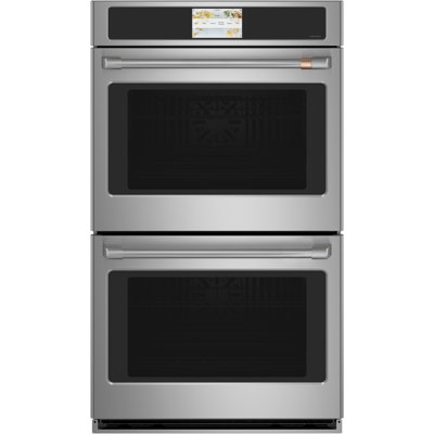 Café 30-inch Self-Cleaning Convection Smart Electric Wall Oven in a modern kitchen