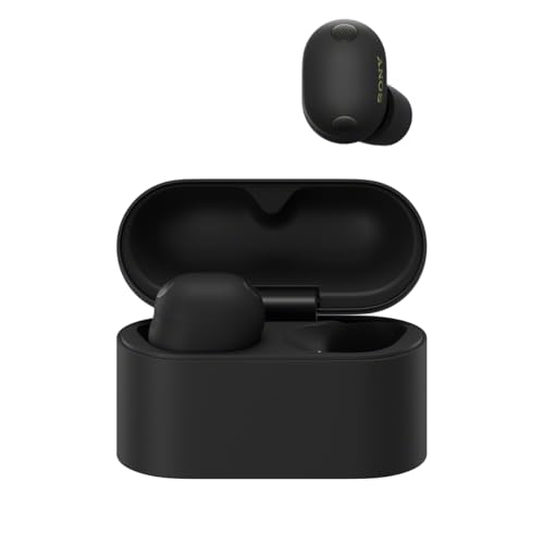Close-up of Sony WF-1000XM6 case and earbuds