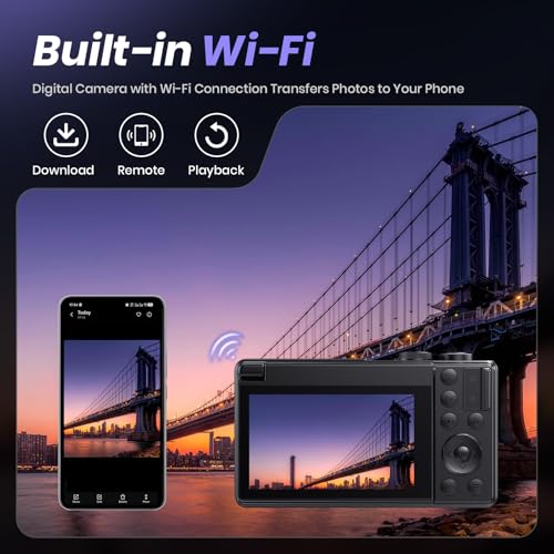 Side view of the compact travel camera