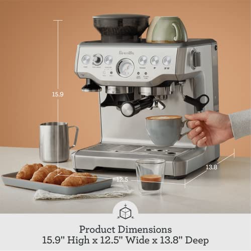 Integrated grinder and portafilter assembly on Breville BES870XL