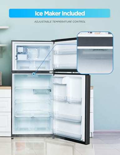 Freezer section with ice maker in the Commercial Cool fridge