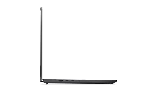 Rear view of Lenovo ThinkPad P1 Gen 8 showing ports and slim profile