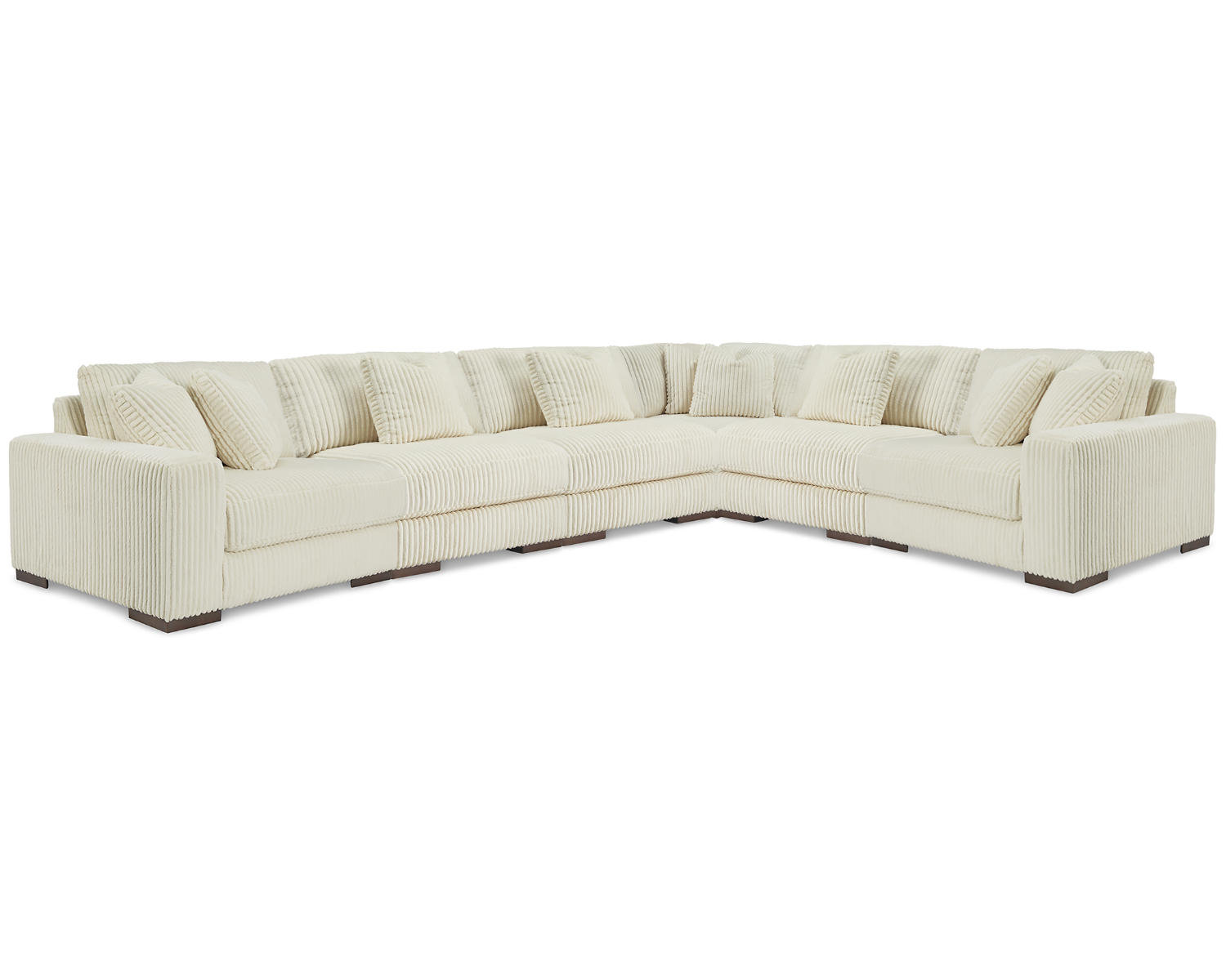 Masie 6-Piece Sectional arranged in multiple configurations