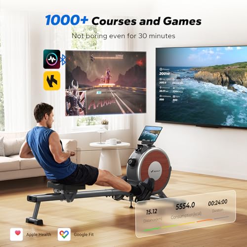 MERACH Q1S Rower in living room setup