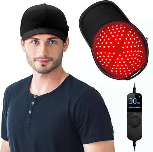Laser Hair Growth Cap, Red Light Hat, Black