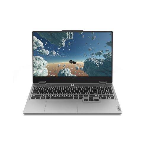 Lenovo Legion LOQ Luna Grey front view with 15.6 inch display