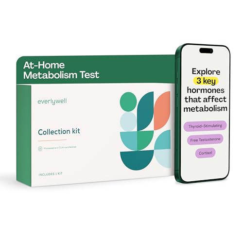 Everlywell At-Home Metabolism and Stress Hormone Test Kit - Measures Cortisol and Other Hormones - CLIA-Certified Lab Results Within Days - for Men and Women Ages 18 Plus