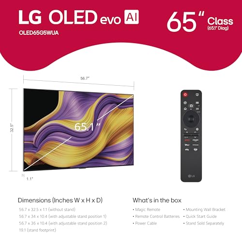 OLED evo G5 brightness close-up