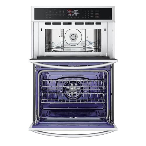 LG WCEP6423F interior view showing rack positions