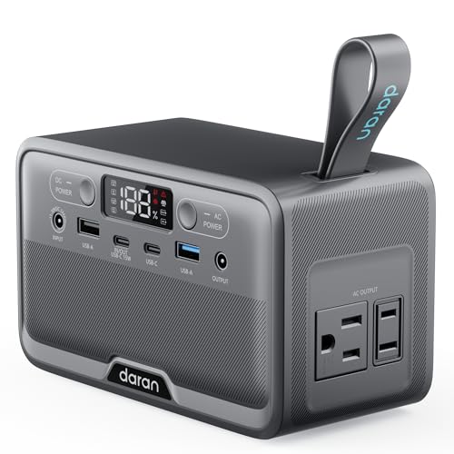 DARAN Portable Power Station 89.6Wh LiFePO4 Battery 100W(200W Peak)