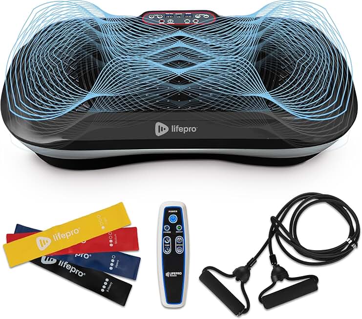 Lifepro Waver Vibration Plate front view in home gym