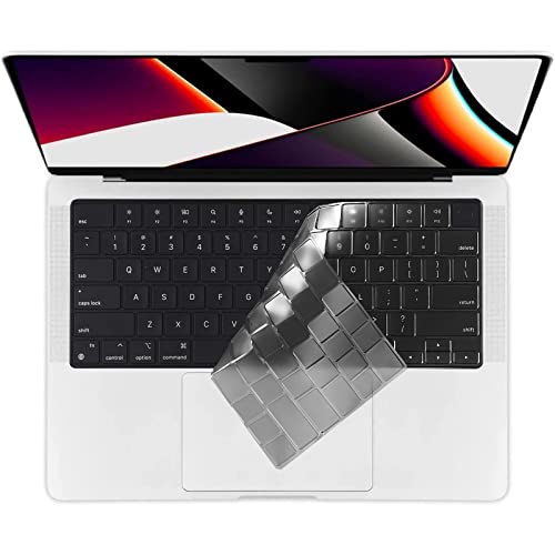 EooCoo Premium Keyboard Cover Skin Protector, Laptop Accessories Compatible with 2026 2025 2024 2023 2022 2021 M5/M4/M3/M2/M1 Pro/Max MacBook Pro 14/16, M5-M2 MacBook Air 13/15, MacBook Neo, Tinted