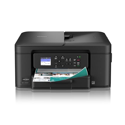Brother Work Smart 1360 Imprimante tout-en-un jet d’encre couleur sans fil avec impression automatique recto verso et écran couleur 1,8” | Inclut un essai de l’abonnement Refresh(1) (MFC-J1360DW) (utilise les encres de la série LC501)