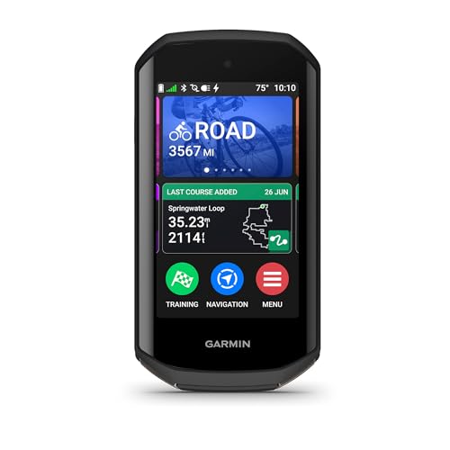 Garmin Edge® 1050, compteur de cyclisme premium, écran tactile couleur éclatant, haut-parleur intégré, fonctions avancées d’entraînement et de sorties de groupe, alertes de danger sur la route