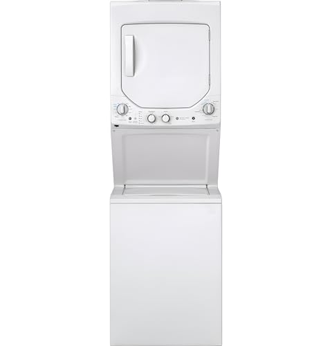 GE Unitized Spacemaker® 2.3 Cu. Ft. Washer and 4.4 Cu. Ft. Electric Dryer Laundry Center
