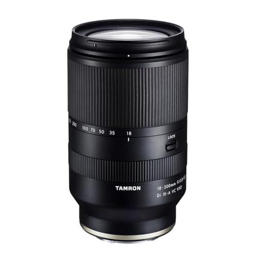 Tamron 18-300mm F/3.5-6.3 Di III-A VC VXD Lens for Sony E APS-C Mirrorless Cameras (Black)