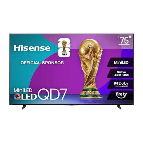 Hisense 75" QD7 Mini-LED 4K Smart Fire TV (75QD7QF)