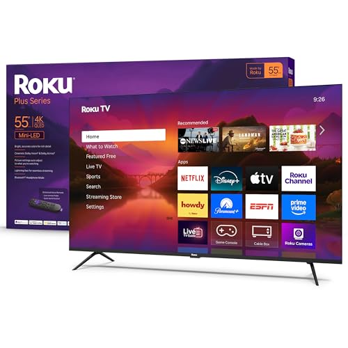 Roku Smart TV – 55-Inch Plus Series, Mini-LED TV