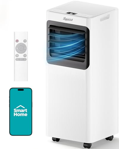 16,000 B T U Portable Air Conditioners for Large Room up to 750 Sq. Ft., AC inteligente 5 en 1 con app WiFi, control remoto, enfriamiento rápido, deshumidificador, ventilador, modo de sueño, temporizador de 24H y kit de ventana