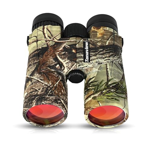 10X42 Compact Binoculars for Adults - Long Distance, High Powered Binoculars with Travel Case