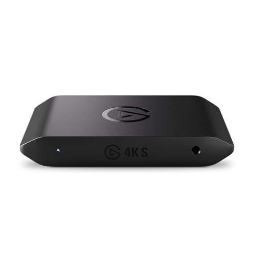 Elgato 4K S – Capture Card externa para PS5, Xbox Series X/S, Switch 2, PC, Mac, iPad | 4K60, 1440p120 o 1080p240 de passthrough y captura, HDR10, VRR, USB-C, latencia casi nula