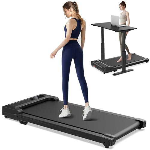 Walking Pad Treadmill for Home - Under Desk Treadmills Mini Portable Walking Running Machine Slim Compact Motorized Electric Treadmill with Adjustable Speed