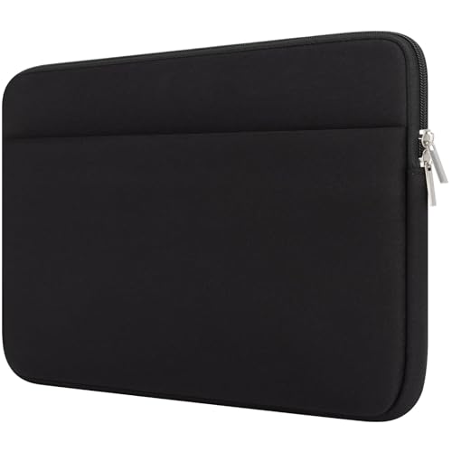HEDUGO Laptop Sleeve Bag Compatible with 15 to 16 inches MacBook HP Dell Asus Acer Protective Case with Front Pocket Padded Computer Pouch Cover Protective for 15” to 16” Laptop,Black