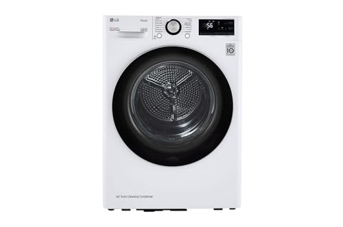 LG DLHC1455W 24 in. W 4.2 Cu. Ft. Ventless Stackable Compact Smart Electric Dryer in White with Dual Inverter HeatPump Technology