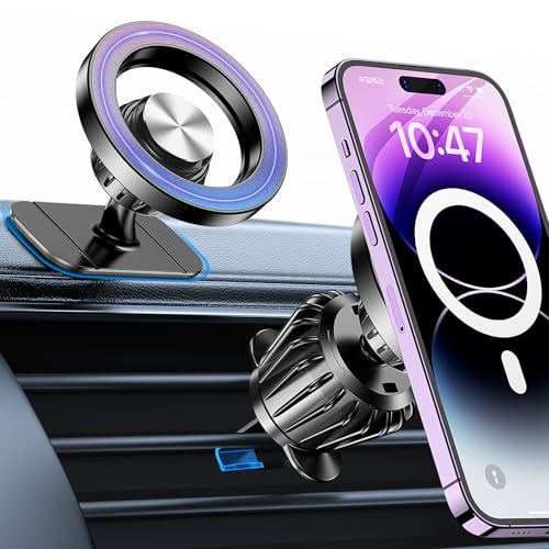 Kaistyle for Magsafe Car Mount【Strong Magnets】Soporte magnético para teléfono para coche Phone Holder Mount Dash Mounted Holders Phone Holders for Your Car Accessories for Women Men for iPhone 17 Pro Max 16 15 14