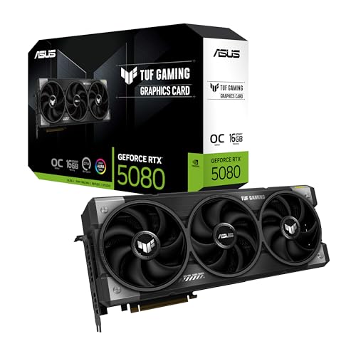 ASUS TUF Gaming GeForce RTX 5080 16GB GDDR7 OC Edition tarjeta gráfica