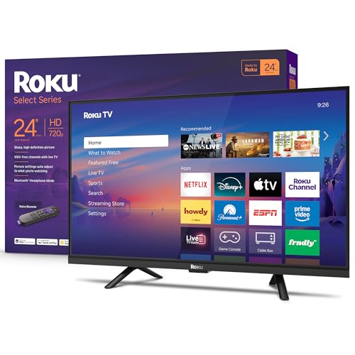 Roku Smart TV 2026 – 24-Inch Select Series, 720p HD TV