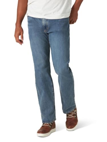Wrangler Authentics Men's Regular Fit Comfort Flex Waist Jean, Slate, 36W x 29L