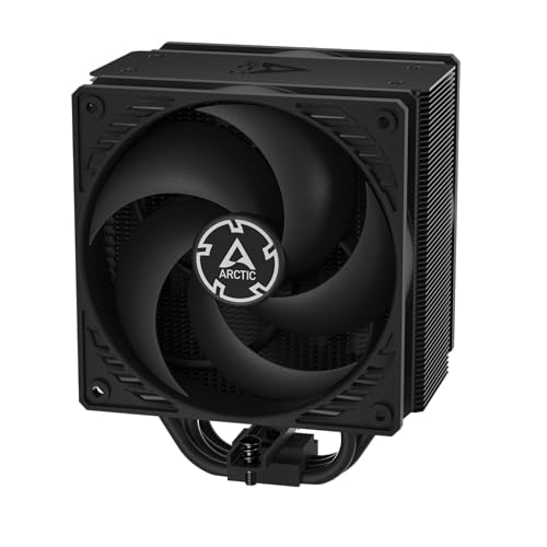 ARCTIC Freezer 36 (Black) - Single-Tower CPU Cooler with Push-Pull, Two Pressure-optimised 120 mm P Fans, Fluid Dynamic Bearing, 200–1800 RPM, 4 Heatpipes, incl. MX-6 Thermal Compound