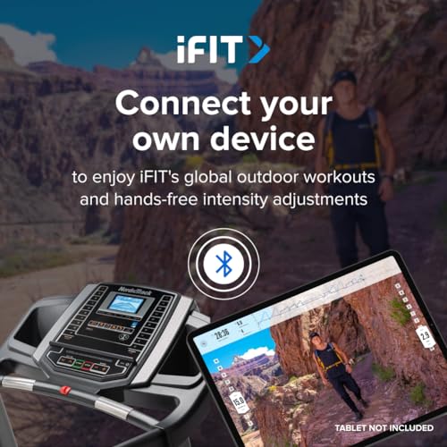 Treadmill console showing iFIT integration