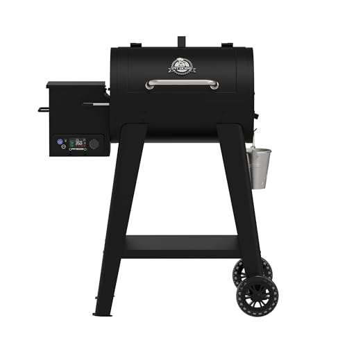 Pit Boss 500 FB2 Series Wood Pellet Grill & Smoker with Flame Broiler and LCD Digital Controller, 518-Sq. In. Cooking Space, 180°F to 500°F Temperature Range, Meat Probe, 5 lb. Pellet Hopper, Black