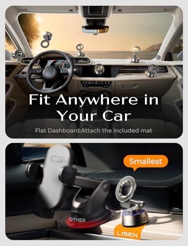 LISEN Auto Vacuum 3.0 suction car mount close-up