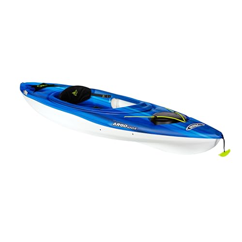 Pelican Argo 100X Fade Deep Blue/White on a calm lake