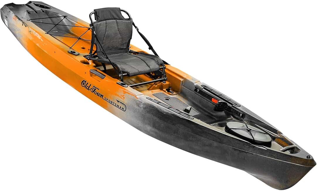 Old Town Sportsman 120 Solo Sit-on-Top Fishing Paddle Kayak, 12 ft