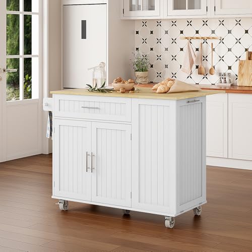 OtterOasis island with towel bar and chrome hardware