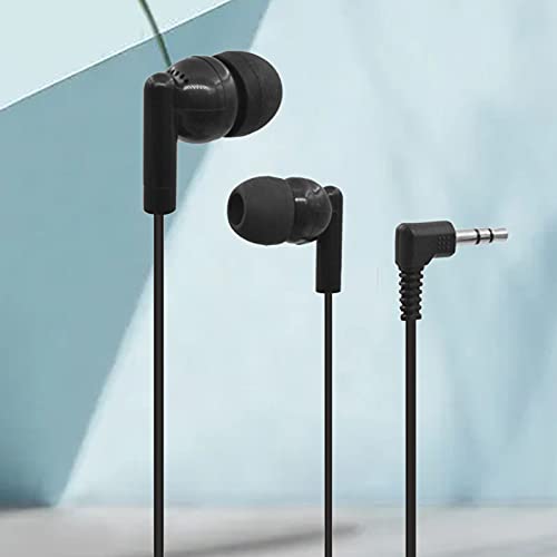 Shulemin Gaming Headset Wired Headphones Earbuds 102 Wired Earphone Clear Ergonomic PVC 3.5mm Moving Coil in-Ear Head Phones for Phone Fitness Sports Listening Music Black