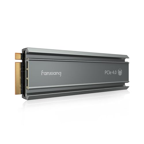fanxiang S660 PCIe 4.0 1TB NVMe M.2 SSD für PS5 mit Kühlkörper, bis zu 5000MB/s, interne Gaming-SSD NAND SLC Cache geeignet für PS5-Enthusiasten, Technik-Enthusiasten, IT-Fachleute