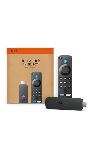 Amazon Fire TV Stick 4K Select, start streaming in 4K, AI-powered search, and free & live TV, find shows faster with Alexa+