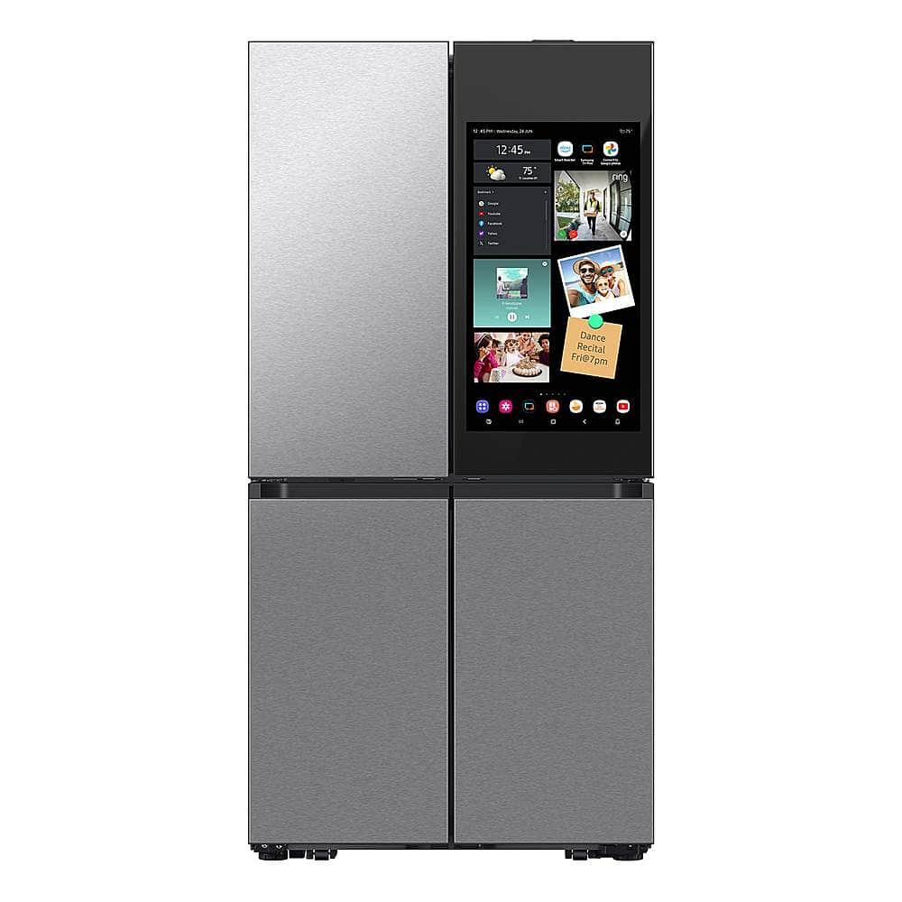 Samsung Bespoke 29 Cu. Ft. 4-Door Flex French Door Smart Refrigerator with AI Family Hub+ in Stainless Steel