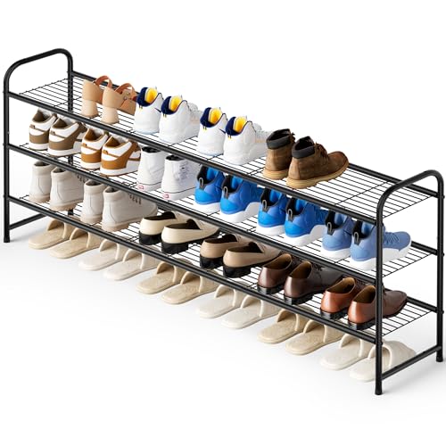 KEETDY 3-Tier Long Shoe Rack