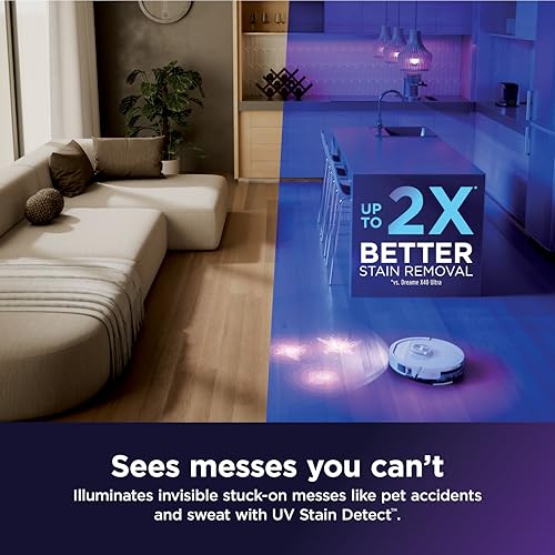 UV stain detection spotlight projecting on floor