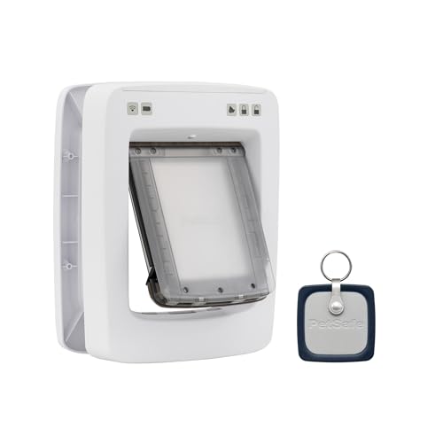 PetSafe Never Rust SmartDoor Connected Pet Door, Hond en kat, selectieve in- en uitgang, app-gestuurde pet door, smart device, smartphone-bediening, schema aanpassen, meerdere huisdieren, medium